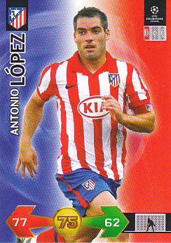 Antonio Lopez Atletico Madrid 2009/10 Panini Super Strikes CL Update #384